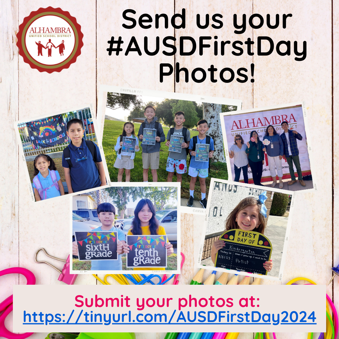 Share Your First Day of School Photos with AUSD!