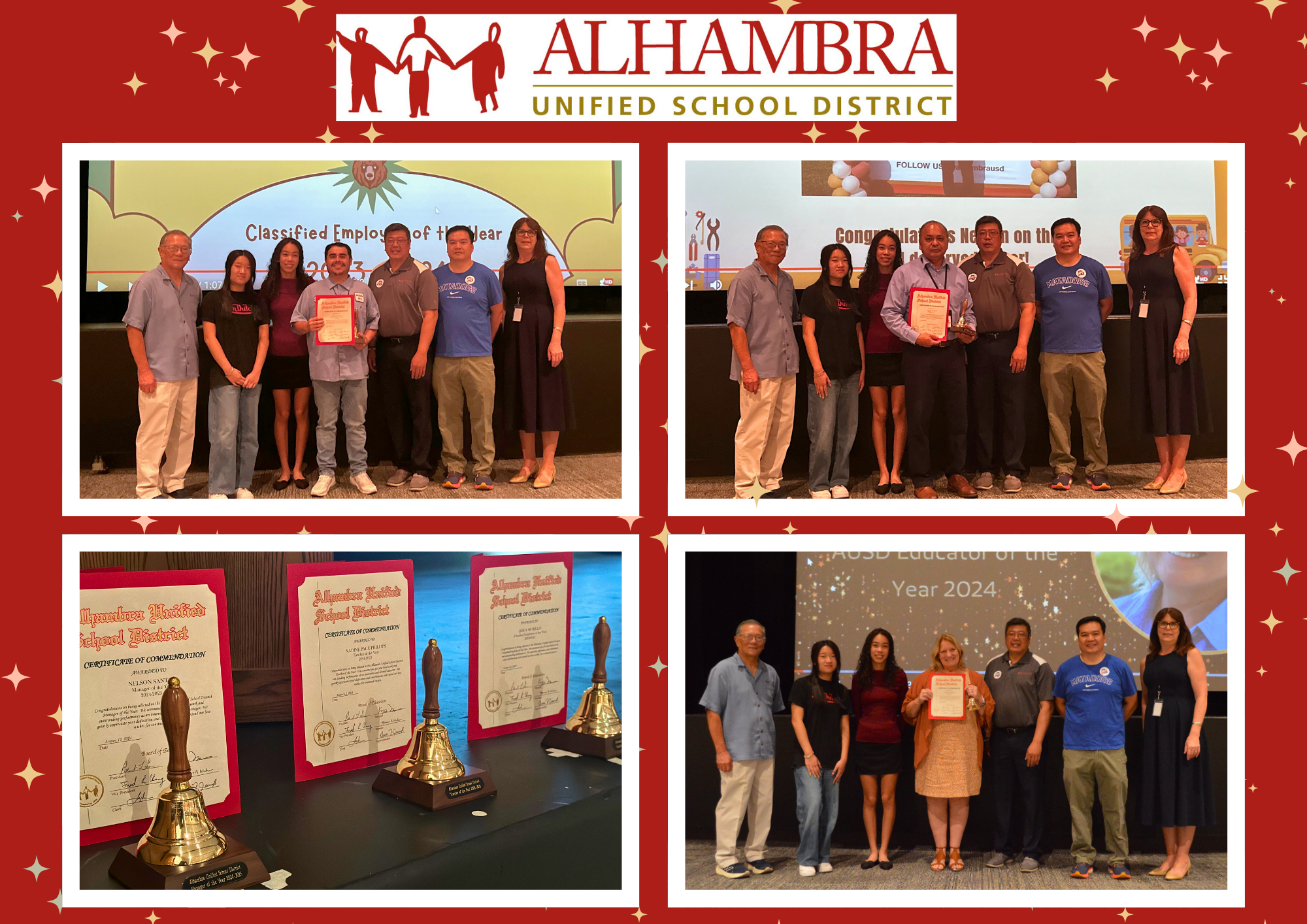 Alhambra Unified Spotlights Employees of the Year at Opening Day Meeting