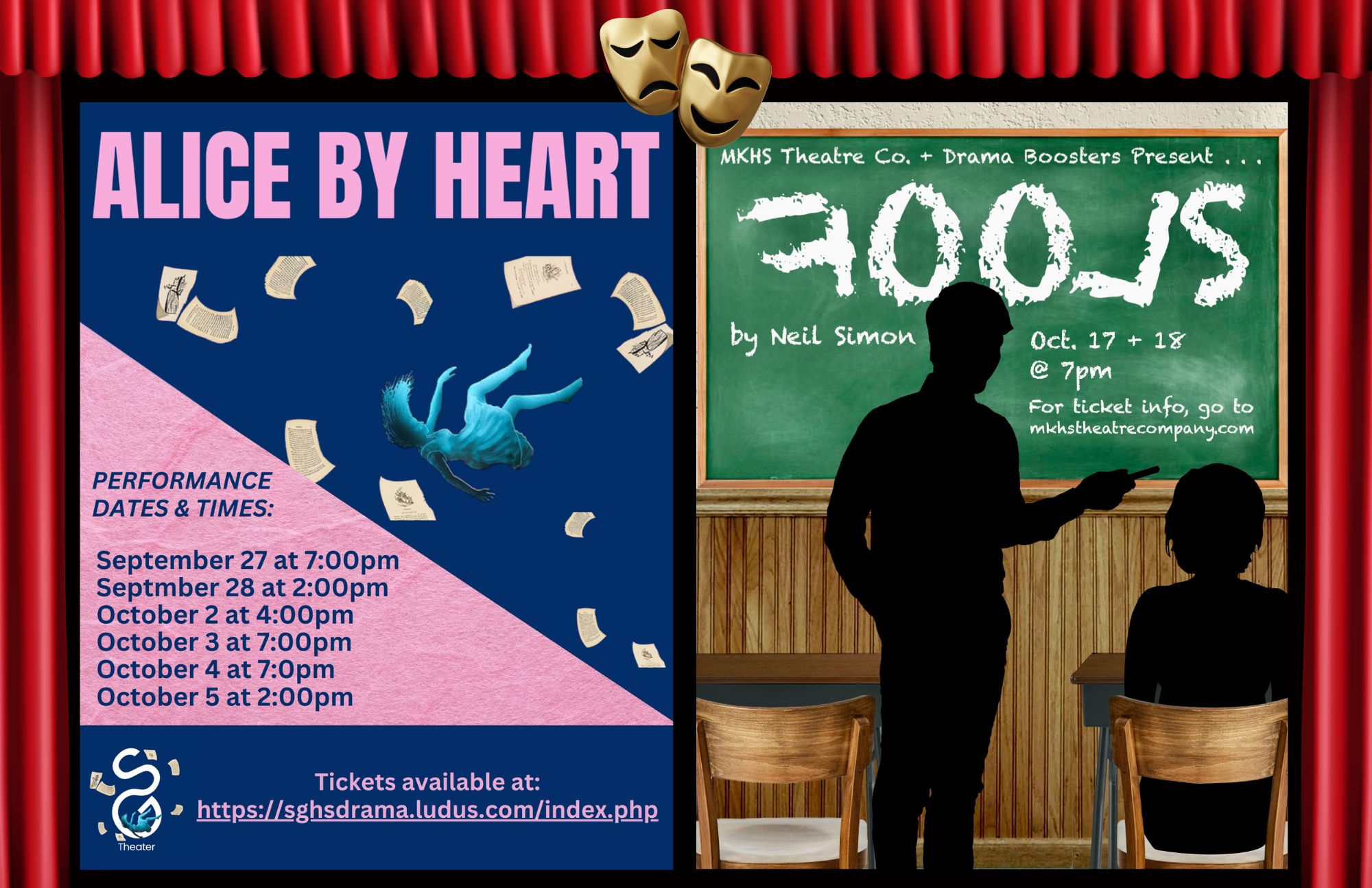 This fall, mark your calendars, grab your tickets, and support our talented young performers as they bring the magic of live theatre to life.