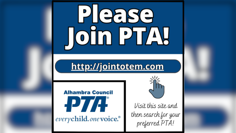 All PTAs are currently accepting memberships for the 2024-2025 school year. Each member of your household can become a member and give back to these worthwhile organizations.