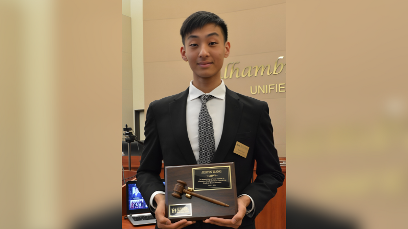 Justin Wang, AHS Class of 2024 graduate and AUSD’s former student board member, is now a student at UC Berkeley where he continues to seek leadership opportunities and find ways to make a positive impact on his community.