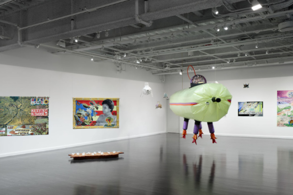 Installation view, We Place Life at the Center, on view at the Vincent Price Art Museum, Los Angeles, September 28- March 1, 2024. Photo by Paul Salveson.