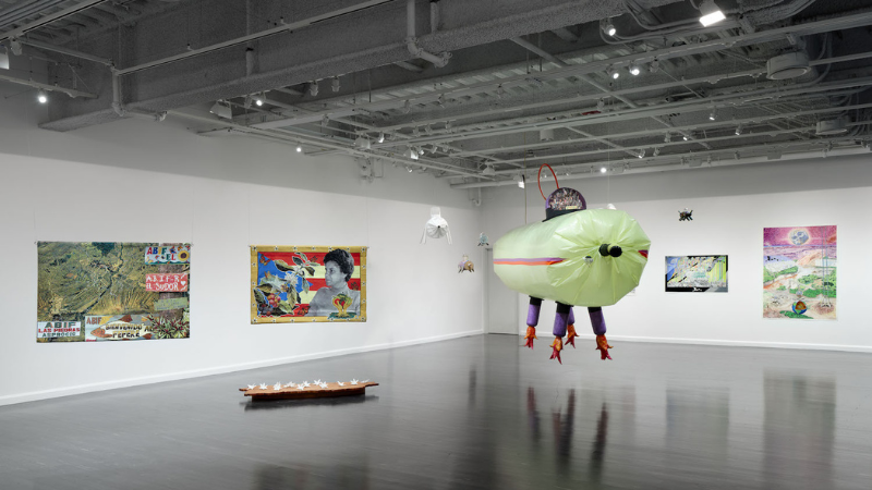 Installation view, We Place Life at the Center, on view at the Vincent Price Art Museum, Los Angeles, September 28- March 1, 2024. Photo by Paul Salveson.