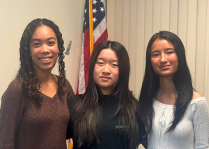 Keiko Rakin, Madison Kang, and Emily Huang (L-R) continue to build their leadership skills and outreach as part of Congresswoman Judy Chu’s Congressional Youth Advisory Council.