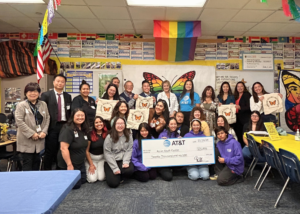 In November, AT&T presented a $20,000 grant to the Asian Youth Center (AYC) at Alhambra High School’s Dream Center. The grant will fund AYC’s Youth & Parent Leadership Development (YPLD) program, which offers academic support, career readiness, wellness services, leadership training, and family resources at Dream Centers across Alhambra USD’s three high schools. Students, community leaders, and volunteers celebrated this milestone in supporting San Gabriel Valley families.