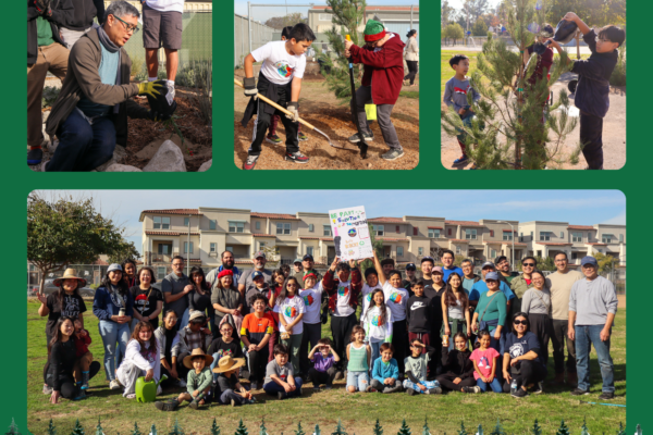 Marguerita’s Community Tree Planting Day will leave a lasting impact on the school campus and community. (Photo Credit: Victoria Perez, AUSD Communications Intern)