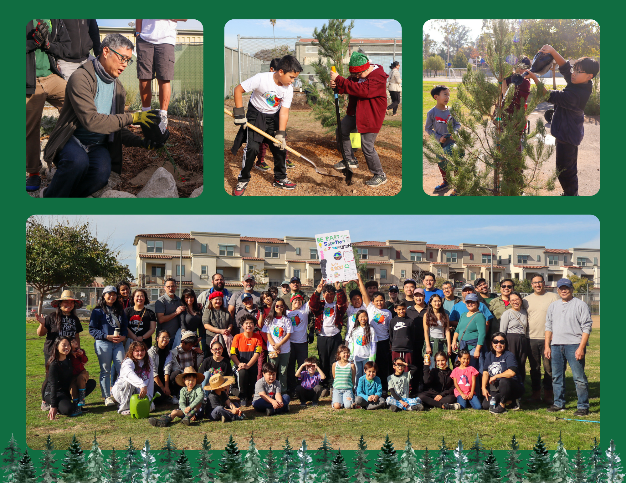 Marguerita’s Community Tree Planting Day will leave a lasting impact on the school campus and community. (Photo Credit: Victoria Perez, AUSD Communications Intern)