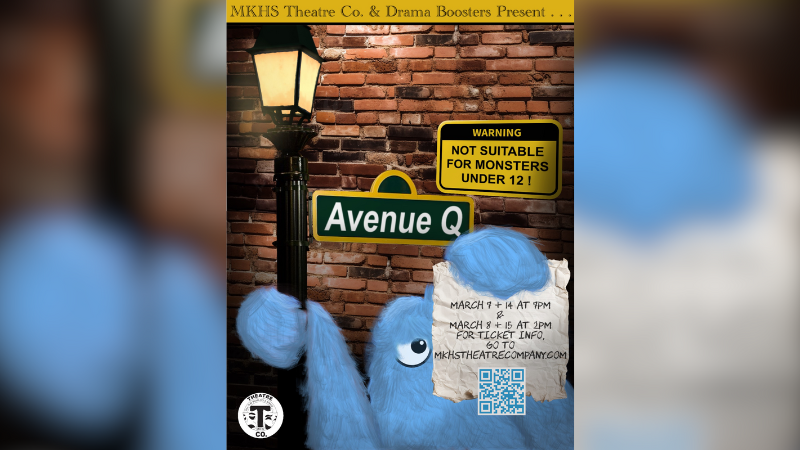 To get tickets for Avenue Q, scan the code or visit MKHStheatrecompany.com.