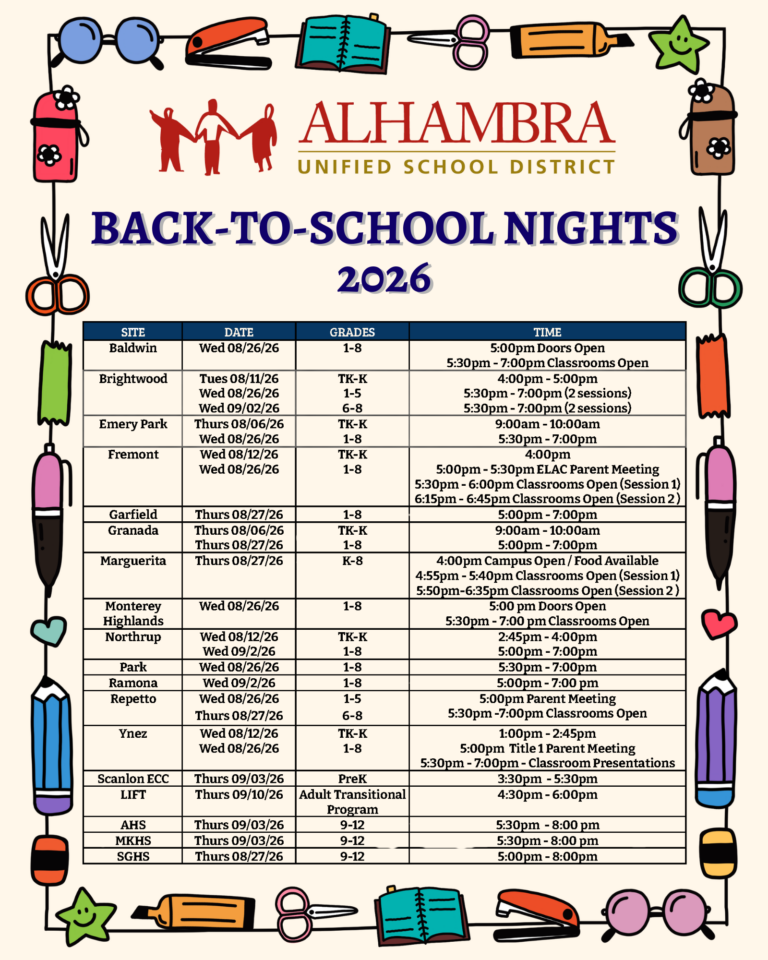 Start the Year Strong at Back-to-School Nights