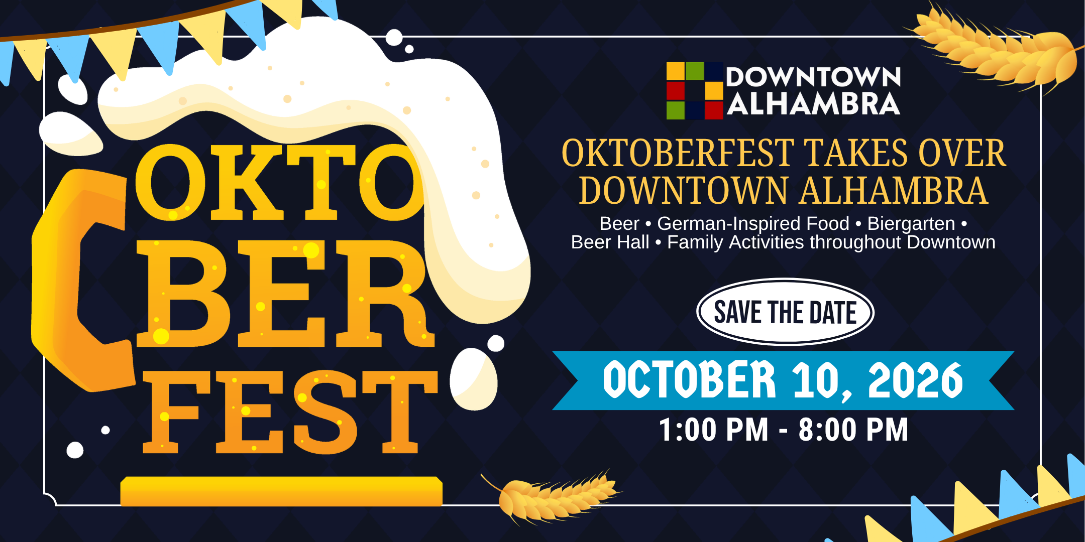 Downtown Alhambra Oktoberfest Bier Pass 2026